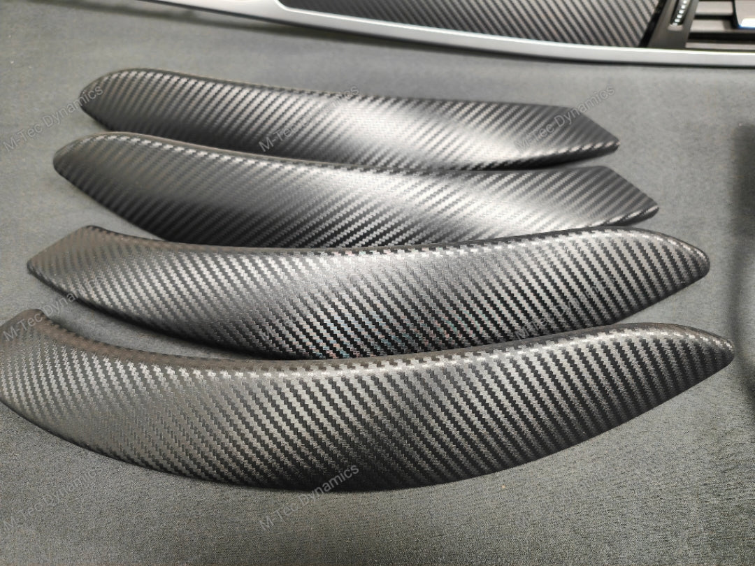 BMW F30 F31 F36 F80 LCI INTERIOR TRIM SET - 3D CARBON / SILVER ACCENT