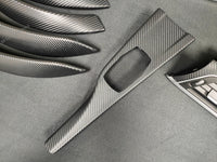 BMW F30 F31 F36 F80 LCI INTERIOR TRIM SET - 3D CARBON / SILVER ACCENT