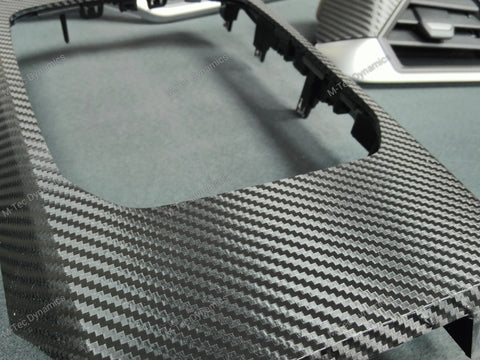 WRAPPING SERVICE - BMW G20 G21 INTERIOR TRIM SET - DEEP TEXTURED GLOSSY BLACK CARBON (MTD-TEX)