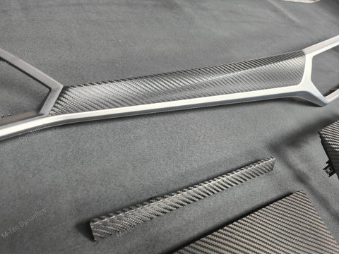 WRAPPING SERVICE - BMW G20 G21 INTERIOR TRIM SET - DEEP TEXTURED GLOSSY BLACK CARBON (MTD-TEX)