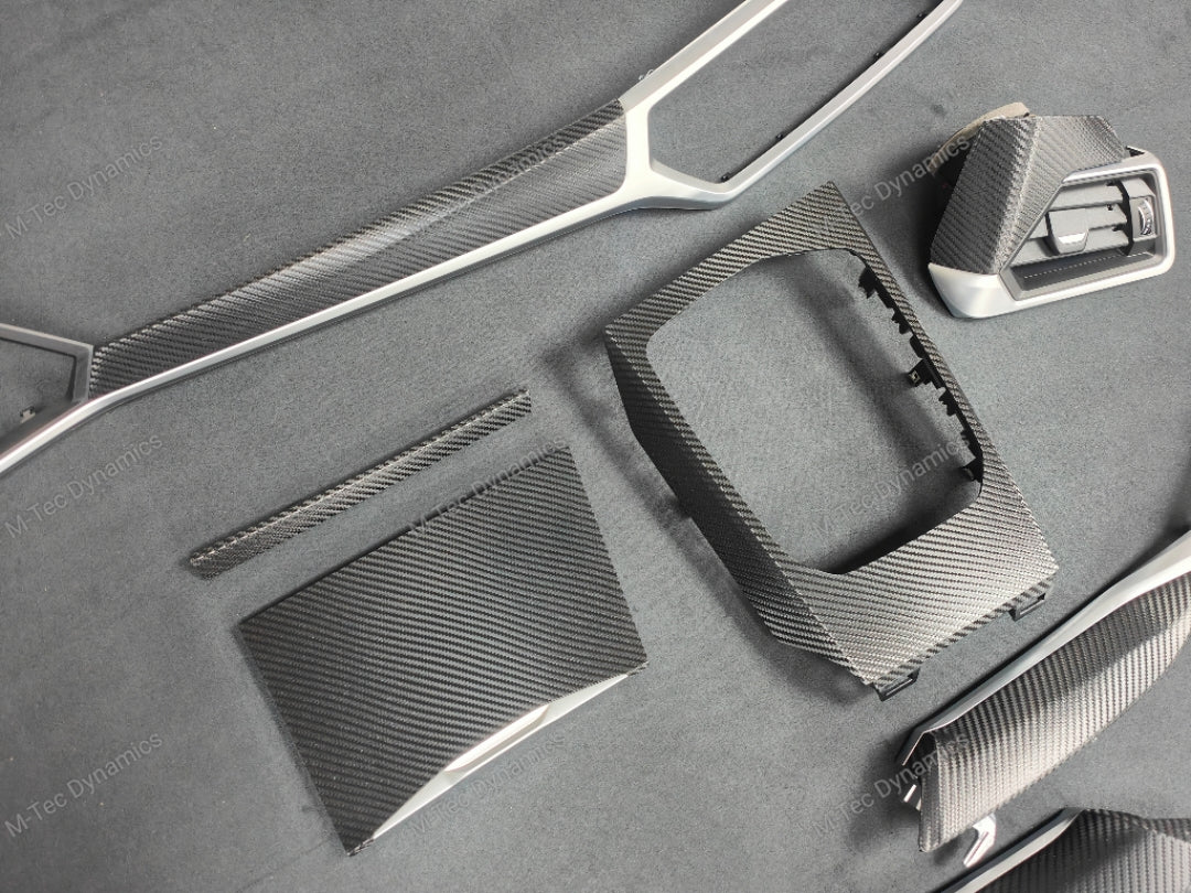 BMW G22 / G26 GC INTERIOR TRIM SET - TEXTURED BLACK CARBON (MTD-TEX)