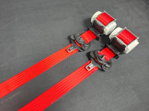 BMW 2-SERIES F22 COUPE RED FRONT SEAT BELT SET