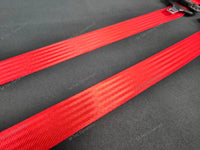 BMW 1-SERIES E81 / E82 COUPE (1M) RED FRONT & REAR SEAT BELT SET