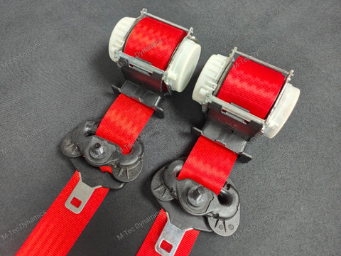 BMW 2-SERIES F22 COUPE RED FRONT SEAT BELT SET