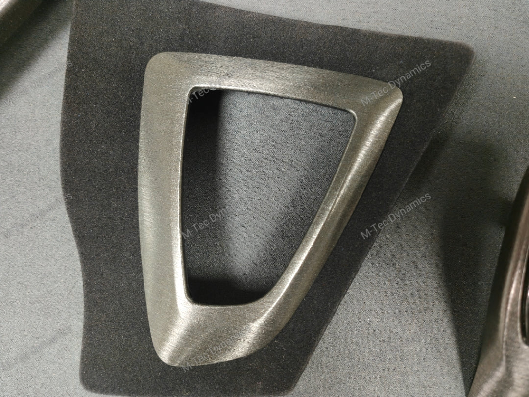 WRAPPING SERVICE - BMW F3X INTERIOR TRIM SET - BLACK BRUSHED ALUMINIUM / ALCANTARA - (F30 F31 F32 F33 F36)
