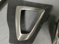 WRAPPING SERVICE - BMW F3X INTERIOR TRIM SET - BLACK BRUSHED ALUMINIUM / ALCANTARA - (F30 F31 F32 F33 F36)