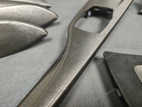 WRAPPING SERVICE - BMW F3X INTERIOR TRIM SET - BLACK BRUSHED ALUMINIUM / ALCANTARA - (F30 F31 F32 F33 F36)