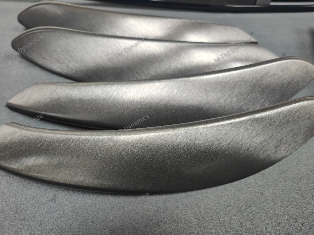 WRAPPING SERVICE - BMW F3X INTERIOR TRIM SET - BLACK BRUSHED ALUMINIUM / ALCANTARA - (F30 F31 F32 F33 F36)