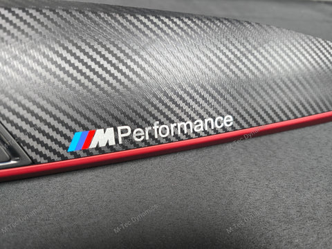 BMW F20 INTERIOR TRIM SET - 3D CARBON / MATT RED ACCENT (#32)