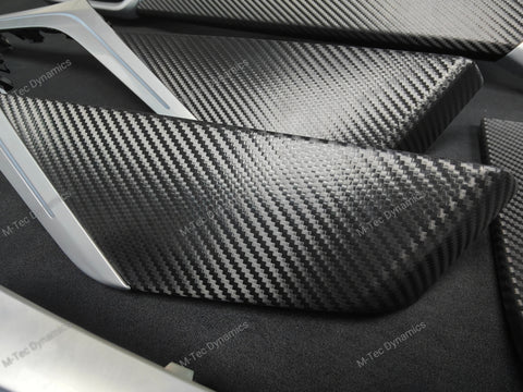 BMW X5 G05 INTERIOR TRIM SET WRAPPING / EXCHANGE SERVICE - TEXTURED BLACK CARBON