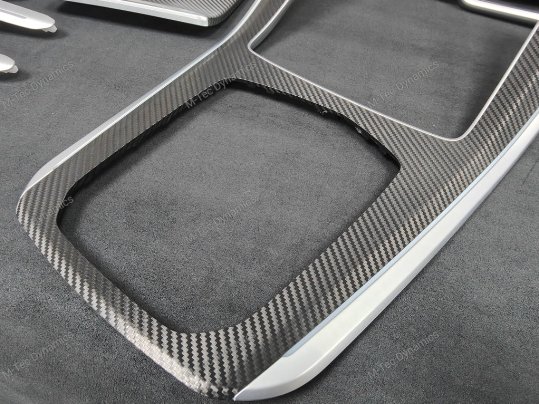 BMW X5 G05 INTERIOR TRIM SET WRAPPING / EXCHANGE SERVICE - TEXTURED BLACK CARBON