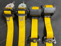 BMW E46 M3 COUPE YELLOW FRONT & REAR SEAT BELT SET (LAP BELT)