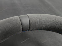 BMW F-SERIES FULL ALCANTARA / BLACK RING / TRI-STITCH STEERING WHEEL - BMW 1 2 3 4 SERIES F20 F22 F30 F32 M2 M3 M4
