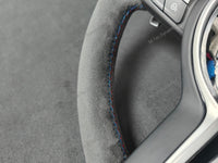 BMW F-SERIES FULL ALCANTARA / BLACK RING / TRI-STITCH STEERING WHEEL - BMW 1 2 3 4 SERIES F20 F22 F30 F32 M2 M3 M4