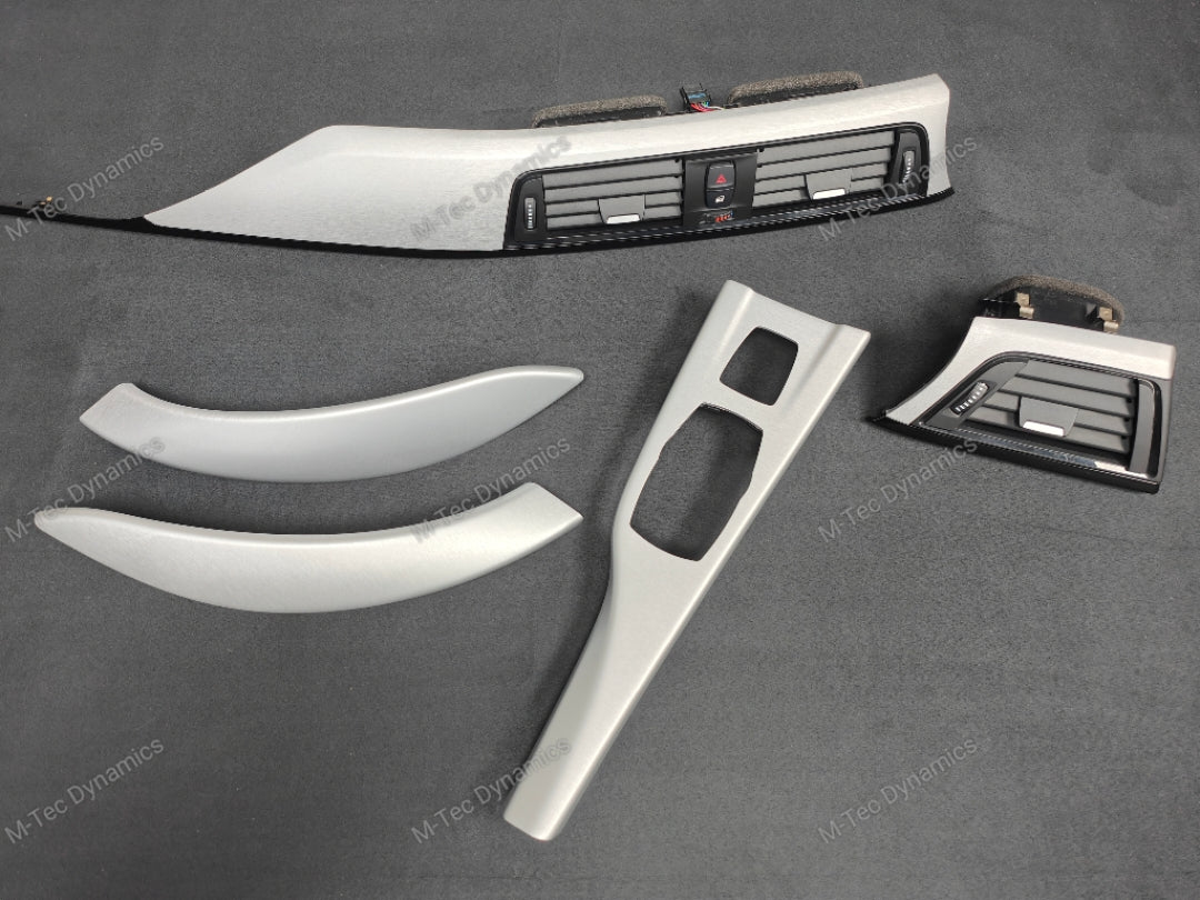 BMW F33 CONVERTIBLE LCI INTERIOR TRIM SET - SILVER BRUSHED ALUMINIUM (F30 F32)