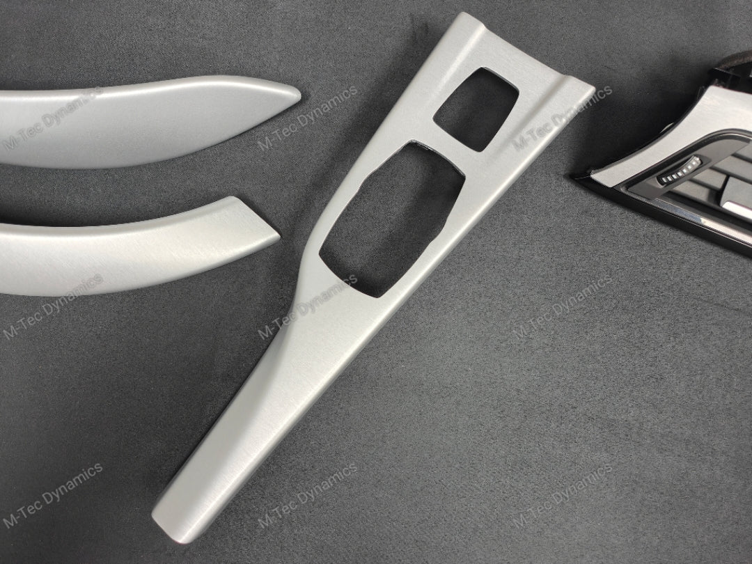 BMW F33 CONVERTIBLE LCI INTERIOR TRIM SET - SILVER BRUSHED ALUMINIUM (F30 F32)