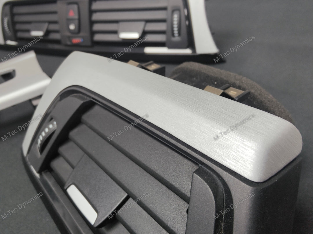 BMW F33 CONVERTIBLE LCI INTERIOR TRIM SET - SILVER BRUSHED ALUMINIUM (F30 F32)
