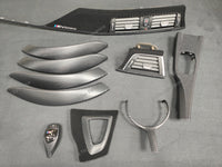 BMW F30 F31 F36 NTERIOR TRIM SET - PERFORMANCE STYLE / 3D MATT CARBON (COMPLETE SET)