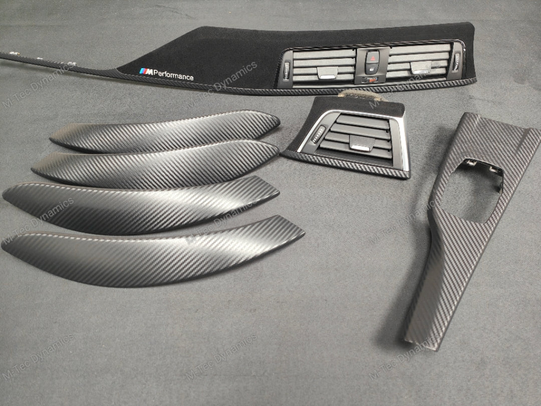 BMW F30 F31 F36 F80 LCI INTERIOR TRIM SET - PERFORMANCE STYLE / 3D CARBON