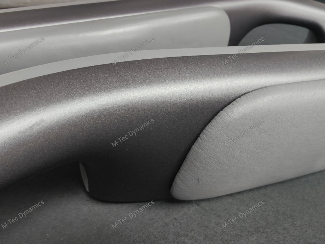REMOVAL, WRAP & REFIT SERVICE - BMW E46 COUPE / CONVERTIBLE INTERIOR TRIM SET - SHADOW GREY