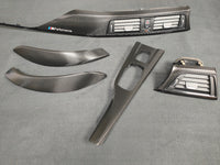 BMW F33 CONVERTIBLE INTERIOR TRIM SET - TEXTURED CARBON / GLOSS BLACK ACCENT