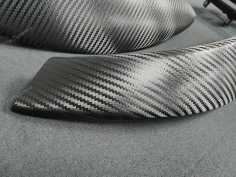 BMW F33 F83 4-SERIES CONVERTIBLE INTERIOR TRIM SET - DEEP TEXTURED GLOSSY CARBON / GLOSS BLACK ACCENT (MTD-TEX)
