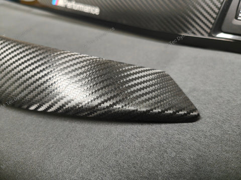 BMW F33 F83 4-SERIES CONVERTIBLE INTERIOR TRIM SET - DEEP TEXTURED GLOSSY CARBON / GLOSS BLACK ACCENT (MTD-TEX)
