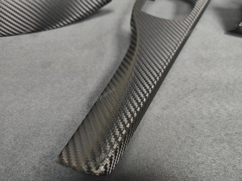 BMW F33 F83 4-SERIES CONVERTIBLE INTERIOR TRIM SET - DEEP TEXTURED GLOSSY CARBON / GLOSS BLACK ACCENT (MTD-TEX)
