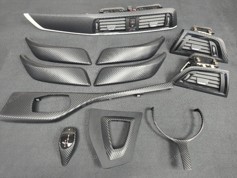 BMW F20 F21 F22 F23 LCI-2 CUSTOM INTERIOR TRIM SET - 3D CARBON / CUSTOM COLOUR ACCENT TRIM - WRAPPING SERVICE
