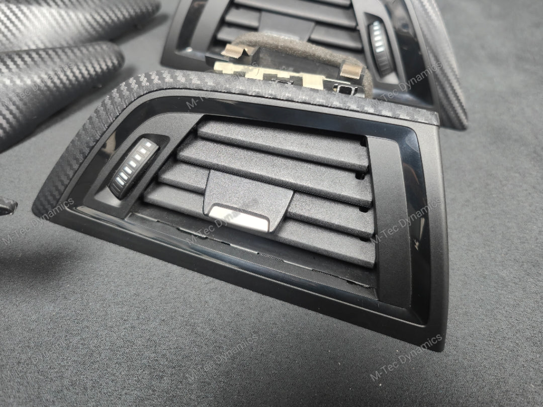 WRAPPING SERVICE - BMW F20 F21 F22 F23 LCI-2 CUSTOM INTERIOR TRIM SET - 3D CARBON / CUSTOM COLOUR ACCENT TRIM