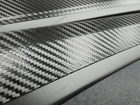 BMW F10 F11 M5 TEXTURED BLACK CARBON / MATT BLACK ACCENT CUSTOM INTERIOR TRIM SET