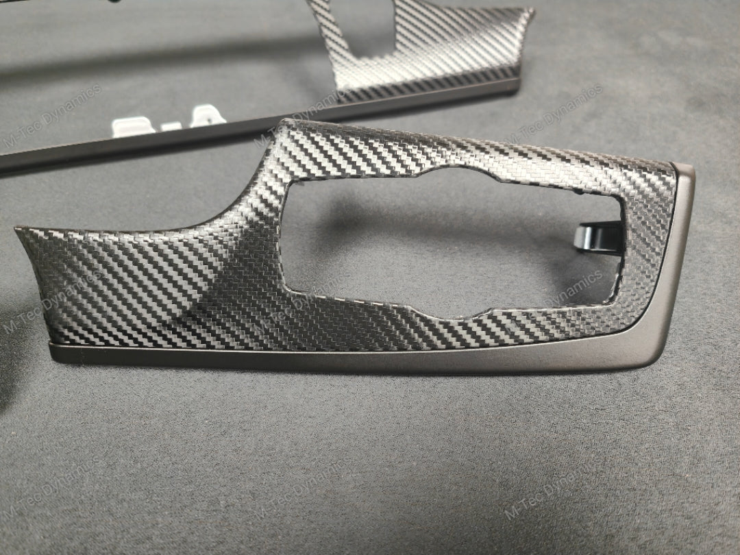 BMW F10 F11 M5 INTERIOR TRIM SET - TEXTURED BLACK CARBON / MATT BLACK ACCENT CUSTOM