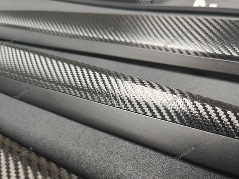 BMW F10 F11 M5 TEXTURED BLACK CARBON / MATT BLACK ACCENT CUSTOM INTERIOR TRIM SET