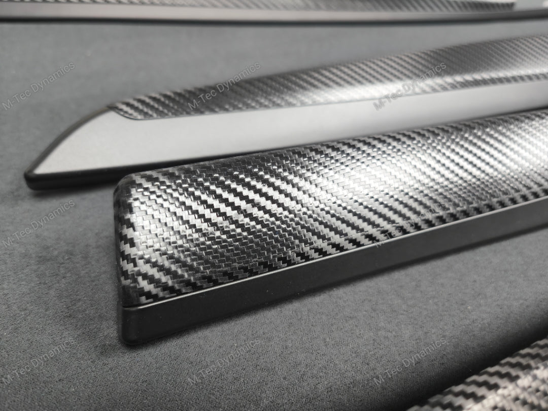 BMW F10 F11 M5 INTERIOR TRIM SET - TEXTURED BLACK CARBON / MATT BLACK ACCENT CUSTOM