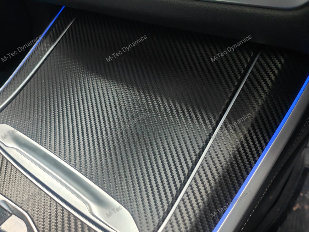BMW X5 G05 INTERIOR TRIM SET WRAPPING / EXCHANGE SERVICE - TEXTURED BLACK CARBON