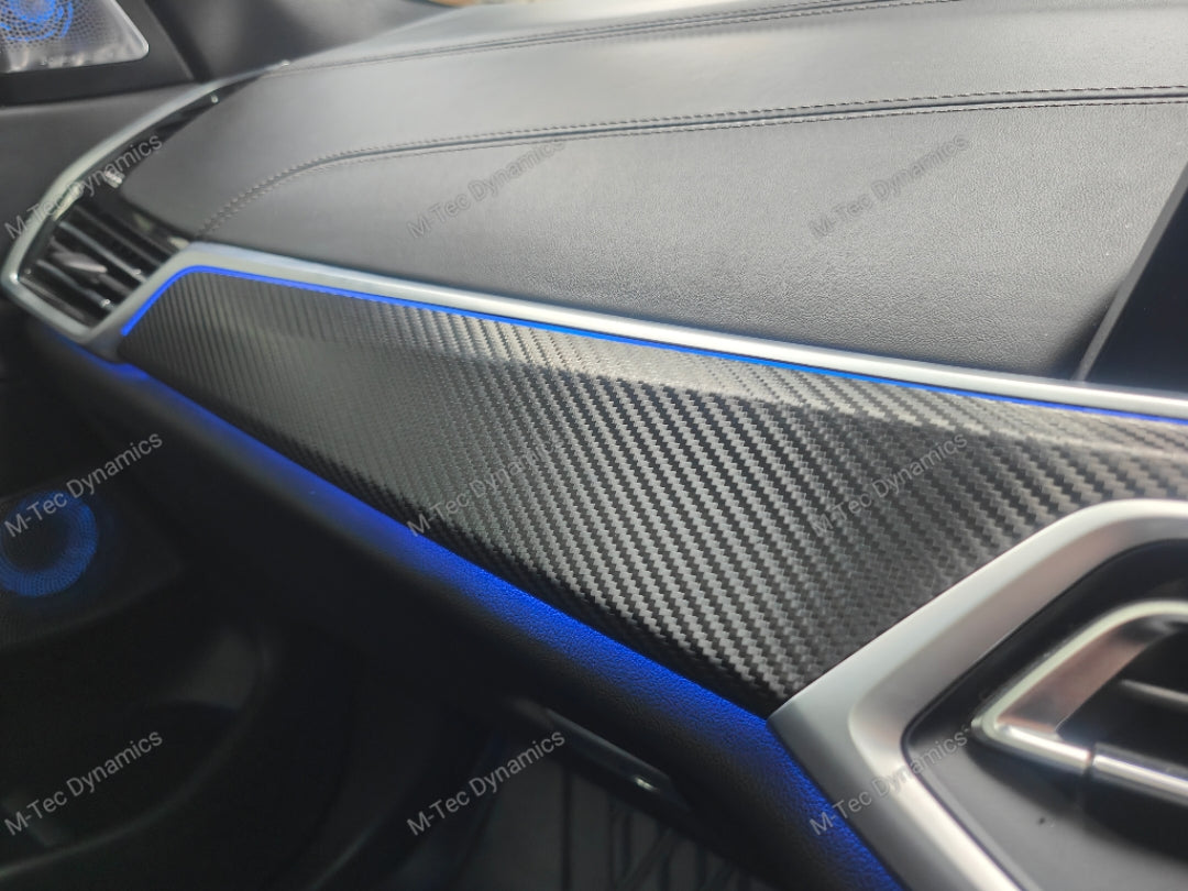BMW X5 G05 INTERIOR TRIM SET WRAPPING / EXCHANGE SERVICE - TEXTURED BLACK CARBON