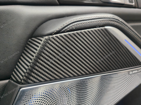 BMW X5 G05 INTERIOR TRIM SET WRAPPING / EXCHANGE SERVICE - TEXTURED BLACK CARBON