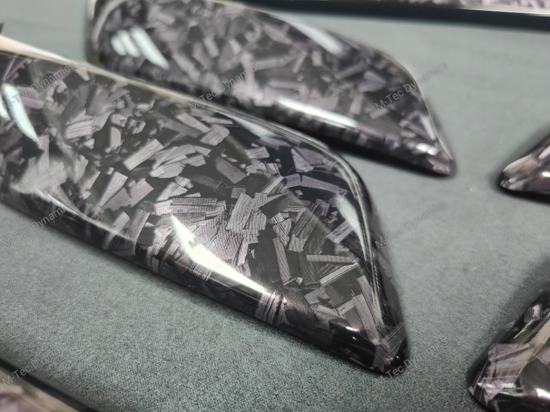 BMW F2X INTERIOR TRIM SET - GLOSS FORGED CARBON / GLOSS BLACK ACCENT - F20 F21 F22