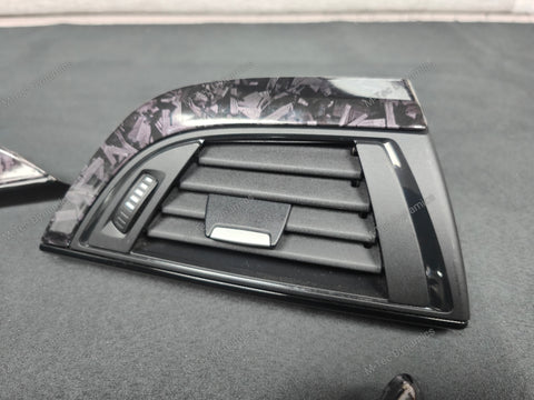 BMW F2X INTERIOR TRIM SET - GLOSS FORGED CARBON / GLOSS BLACK ACCENT (#35) F20 F21 F22
