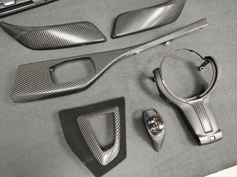 BMW F20/F21/F22/F87 - COMPLETE PERFORMANCE STYLE / 4D GLOSSY CARBON INTERIOR TRIM SET  (#36)