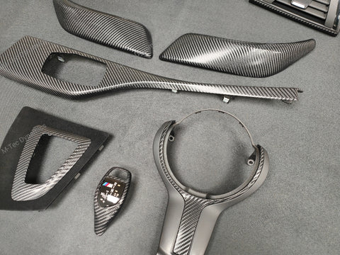 BMW F20/F21/F22/F87 - COMPLETE PERFORMANCE STYLE / 4D GLOSSY CARBON INTERIOR TRIM SET  (#36)
