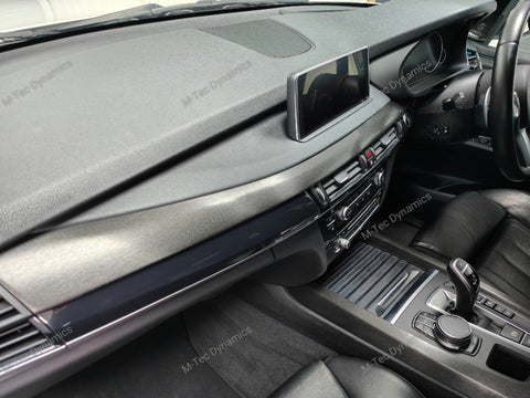 BMW X5 F15 INTERIOR TRIM SET WRAPPING SERVICE - BLACK BRUSHED ALUMINIUM