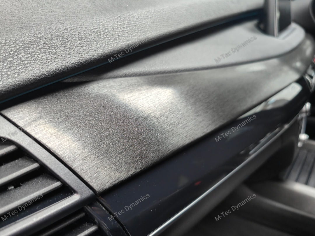 BMW X5 F15 INTERIOR TRIM SET WRAPPING SERVICE - BLACK BRUSHED ALUMINIUM