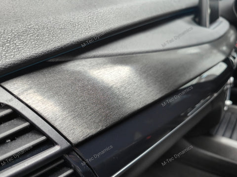 BMW X5 F15 INTERIOR TRIM SET WRAPPING SERVICE - BLACK BRUSHED ALUMINIUM
