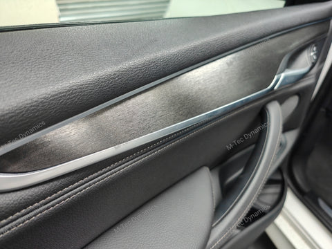 BMW X5 F15 INTERIOR TRIM SET WRAPPING SERVICE - BLACK BRUSHED ALUMINIUM