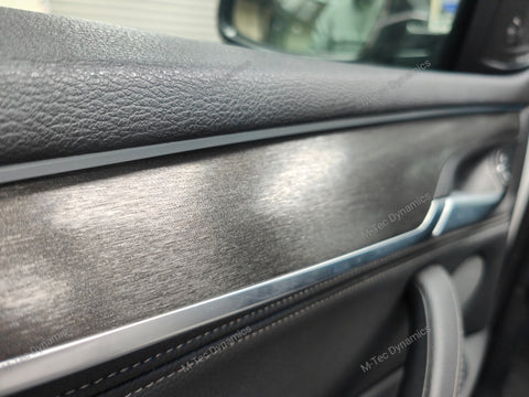 BMW X5 F15 INTERIOR TRIM SET WRAPPING SERVICE - BLACK BRUSHED ALUMINIUM
