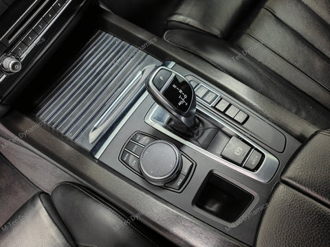 BMW X5 F15 INTERIOR TRIM SET WRAPPING SERVICE - BLACK BRUSHED ALUMINIUM