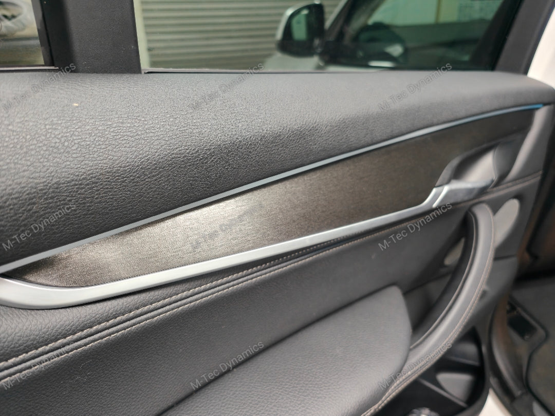 BMW X5 F15 INTERIOR TRIM SET WRAPPING SERVICE - BLACK BRUSHED ALUMINIUM