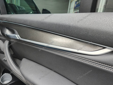 BMW X5 F15 INTERIOR TRIM SET WRAPPING SERVICE - BLACK BRUSHED ALUMINIUM