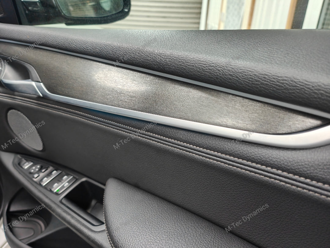 BMW X5 F15 INTERIOR TRIM SET WRAPPING SERVICE - BLACK BRUSHED ALUMINIUM